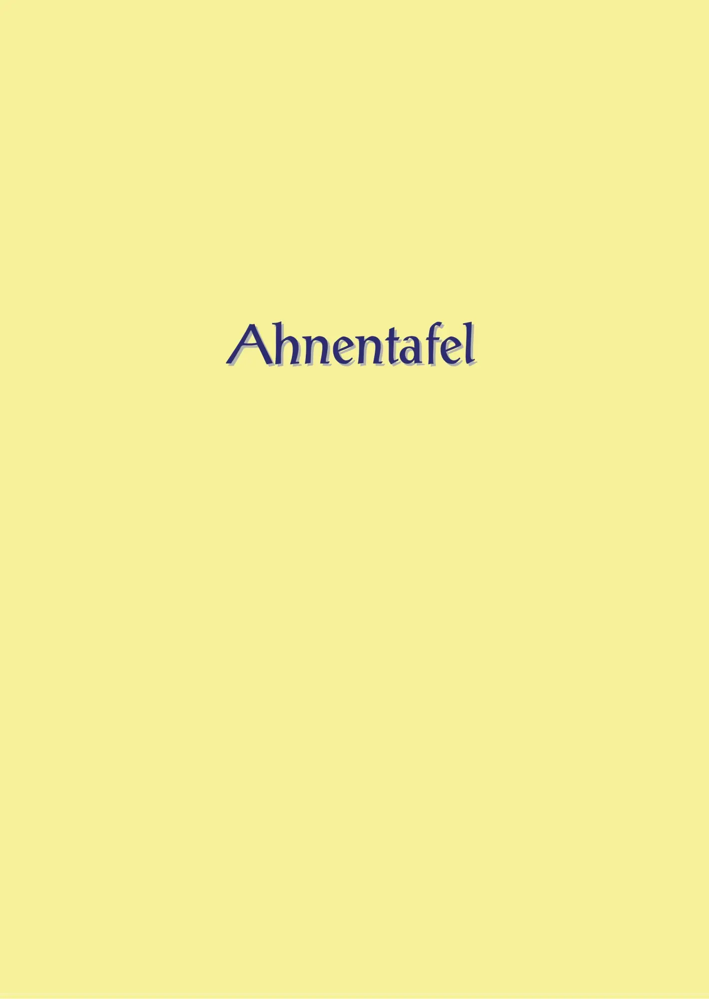 Cover: 9783746059563 | Ahnentafel zum Ausfüllen | Alexander Glück | Buch | 248 S. | Deutsch