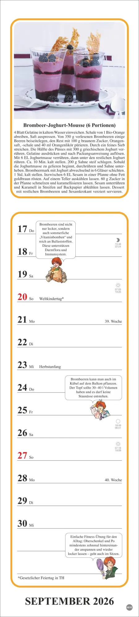 Bild: 9783756409563 | Tante Clara Küchenkalender 2026 | Kalender | Spiralbindung | 26 S.