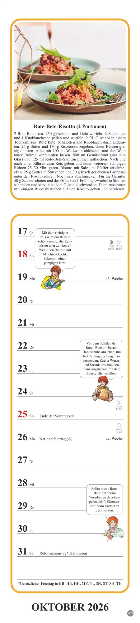 Bild: 9783756409563 | Tante Clara Küchenkalender 2026 | Kalender | Spiralbindung | 26 S.