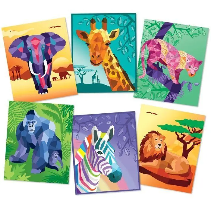 Bild: 7640409429663 | Sticker Painting Buch Safari (MQ3) | Herausgegeben von ARTISTA | Spiel