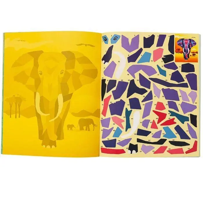 Bild: 7640409429663 | Sticker Painting Buch Safari (MQ3) | Herausgegeben von ARTISTA | Spiel