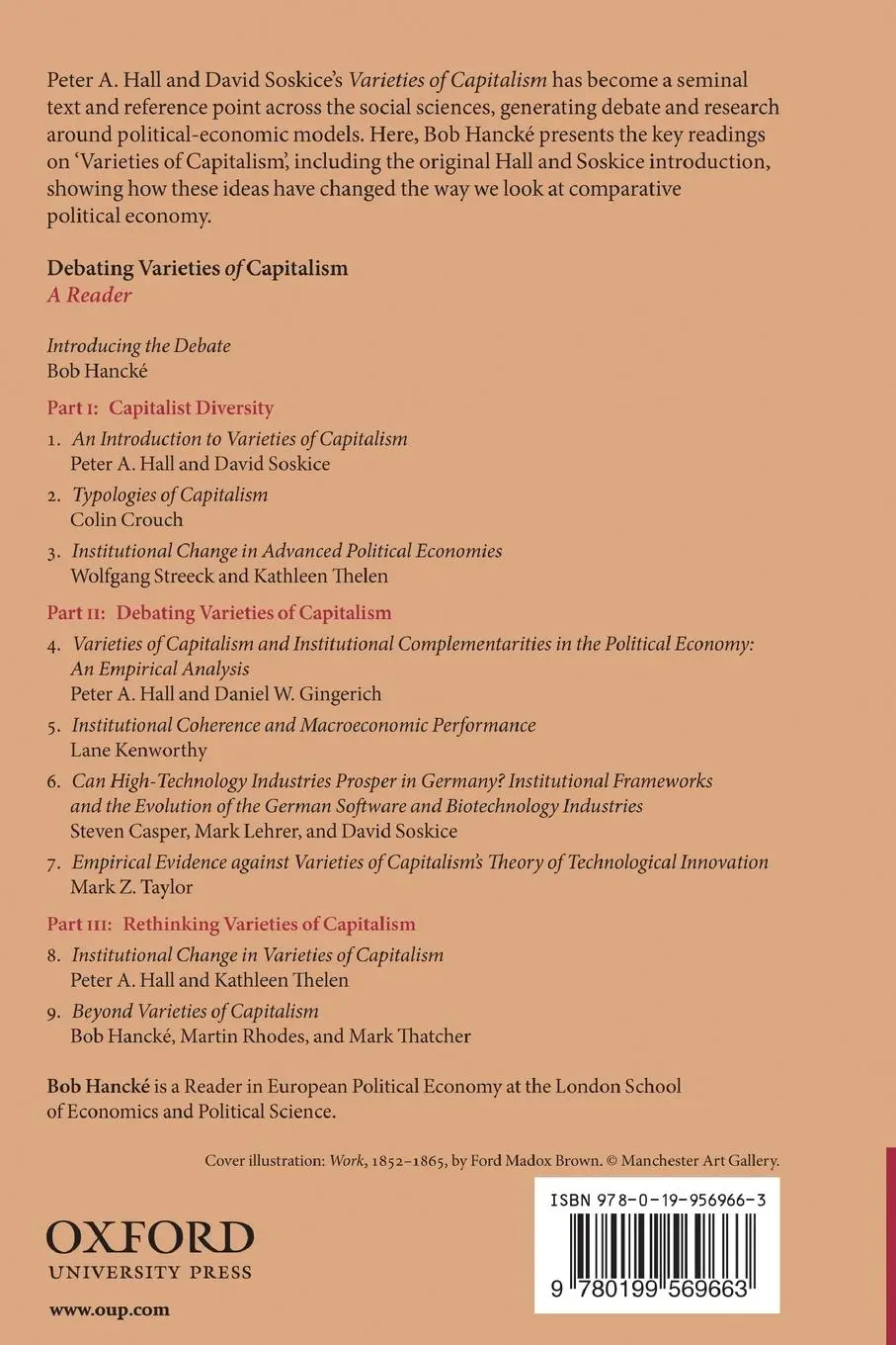 Rückseite: 9780199569663 | Debating Varieties of Capitalism | A Reader | Bob Hancke | Taschenbuch
