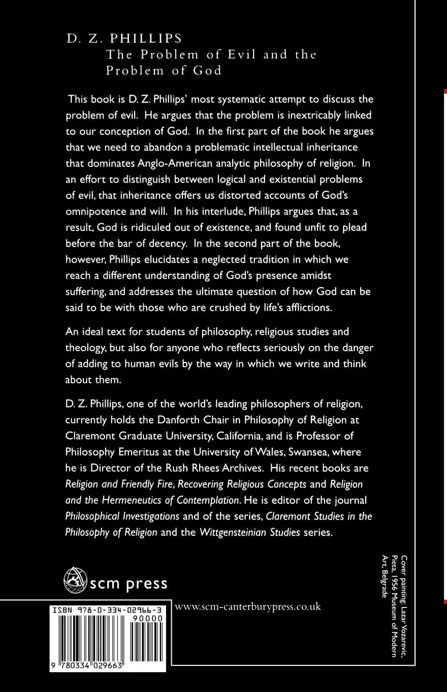 Rückseite: 9780334029663 | The Problem of Evil and the Problem of God | D. Z. Phillips | Buch