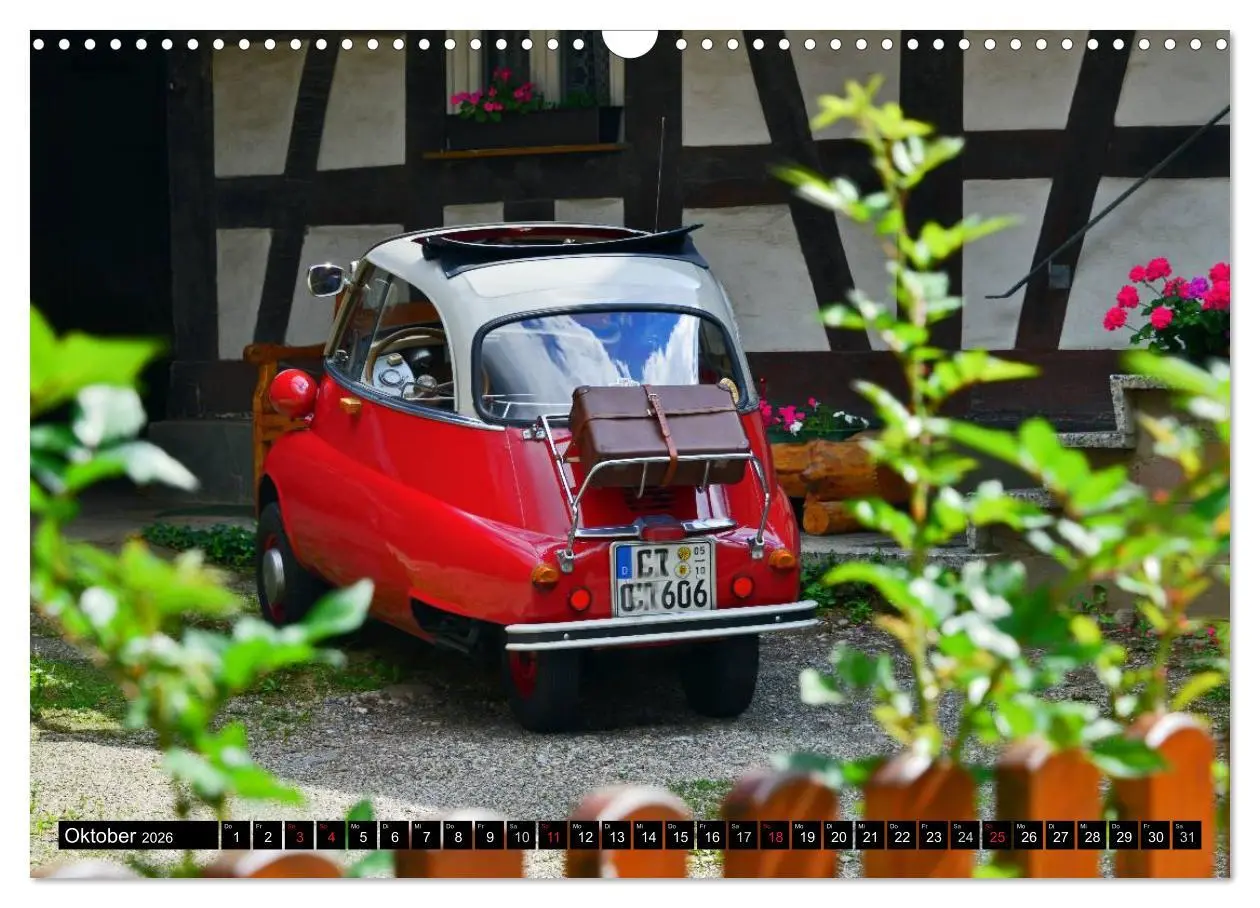 Bild: 9783516129663 | BMW Isetta - Die Knutschkugel (Wandkalender 2026 DIN A3 quer),...