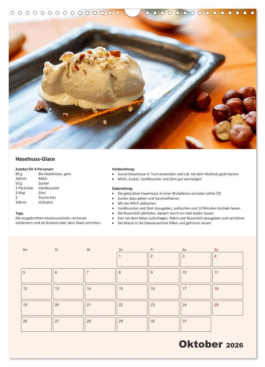Bild: 9783516369663 | Der tolle Rezeptkalender (Wandkalender 2026 DIN A3 hoch), CALVENDO...