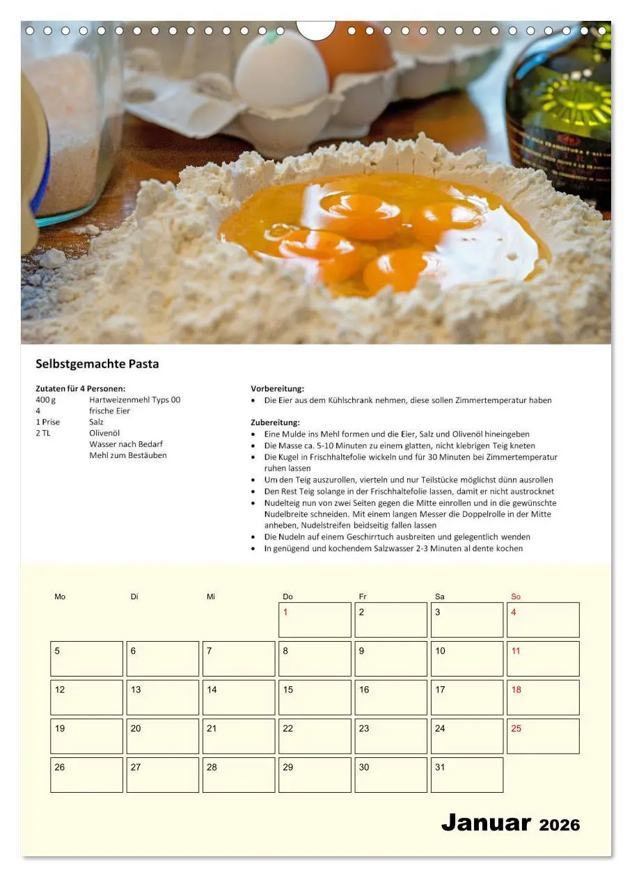 Bild: 9783516369663 | Der tolle Rezeptkalender (Wandkalender 2026 DIN A3 hoch), CALVENDO...