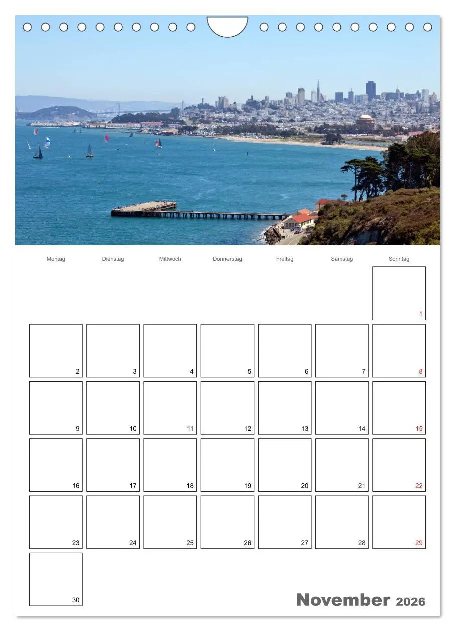 Bild: 9783516439663 | SAN FRANCISCO Terminplaner (Wandkalender 2026 DIN A4 hoch),...