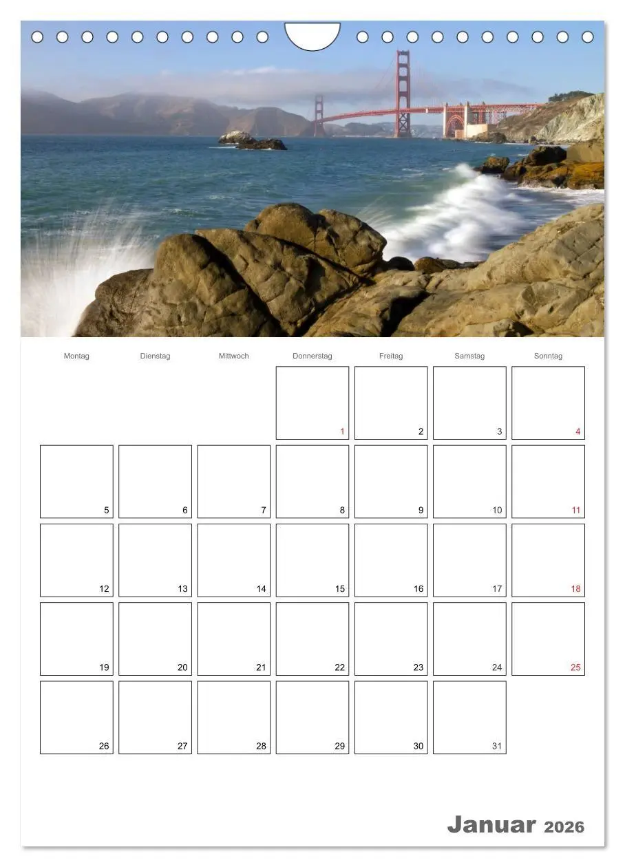 Bild: 9783516439663 | SAN FRANCISCO Terminplaner (Wandkalender 2026 DIN A4 hoch),...