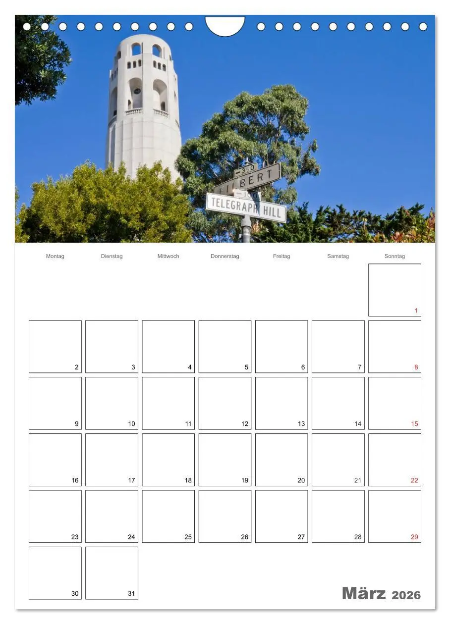 Bild: 9783516439663 | SAN FRANCISCO Terminplaner (Wandkalender 2026 DIN A4 hoch),...