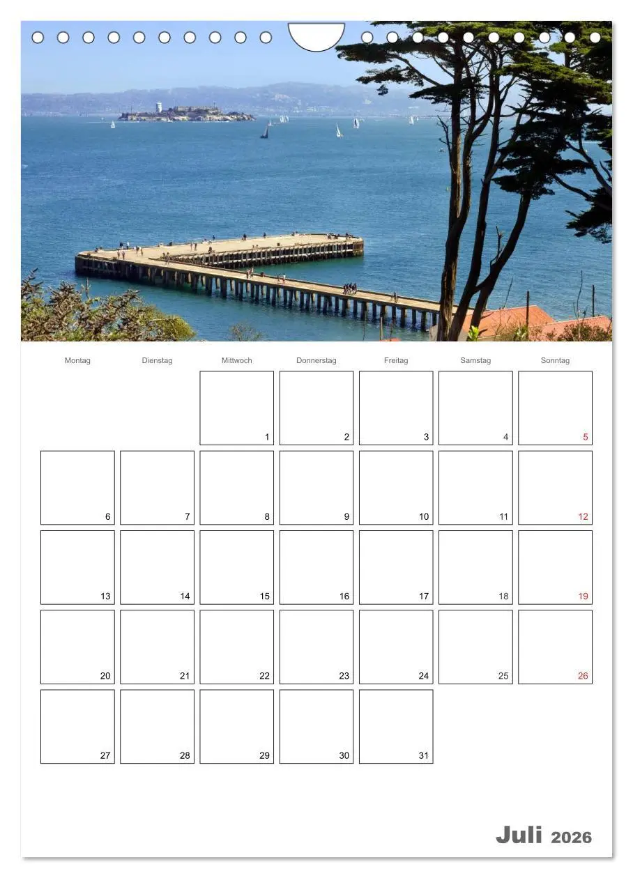 Bild: 9783516439663 | SAN FRANCISCO Terminplaner (Wandkalender 2026 DIN A4 hoch),...