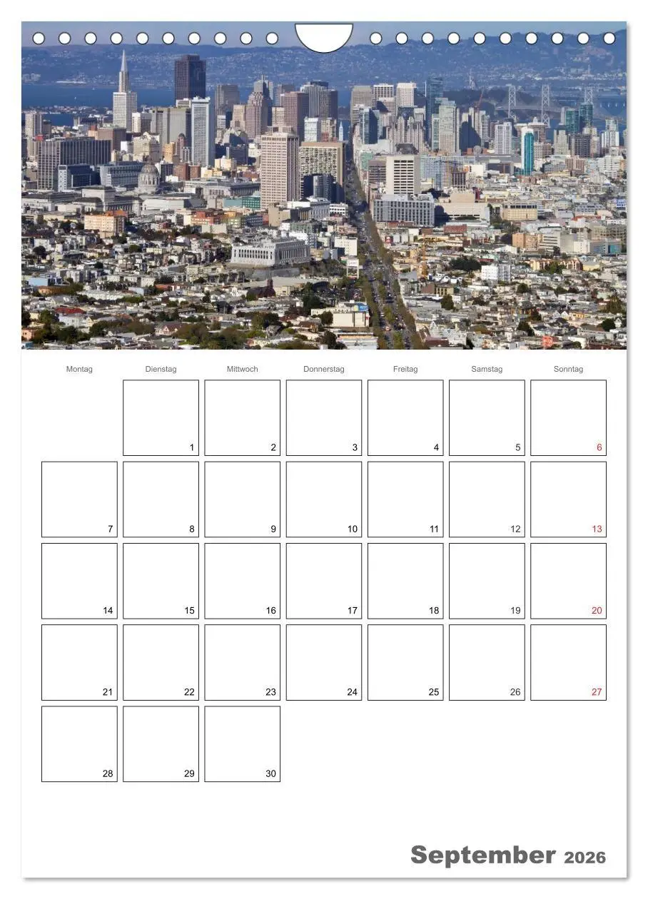 Bild: 9783516439663 | SAN FRANCISCO Terminplaner (Wandkalender 2026 DIN A4 hoch),...