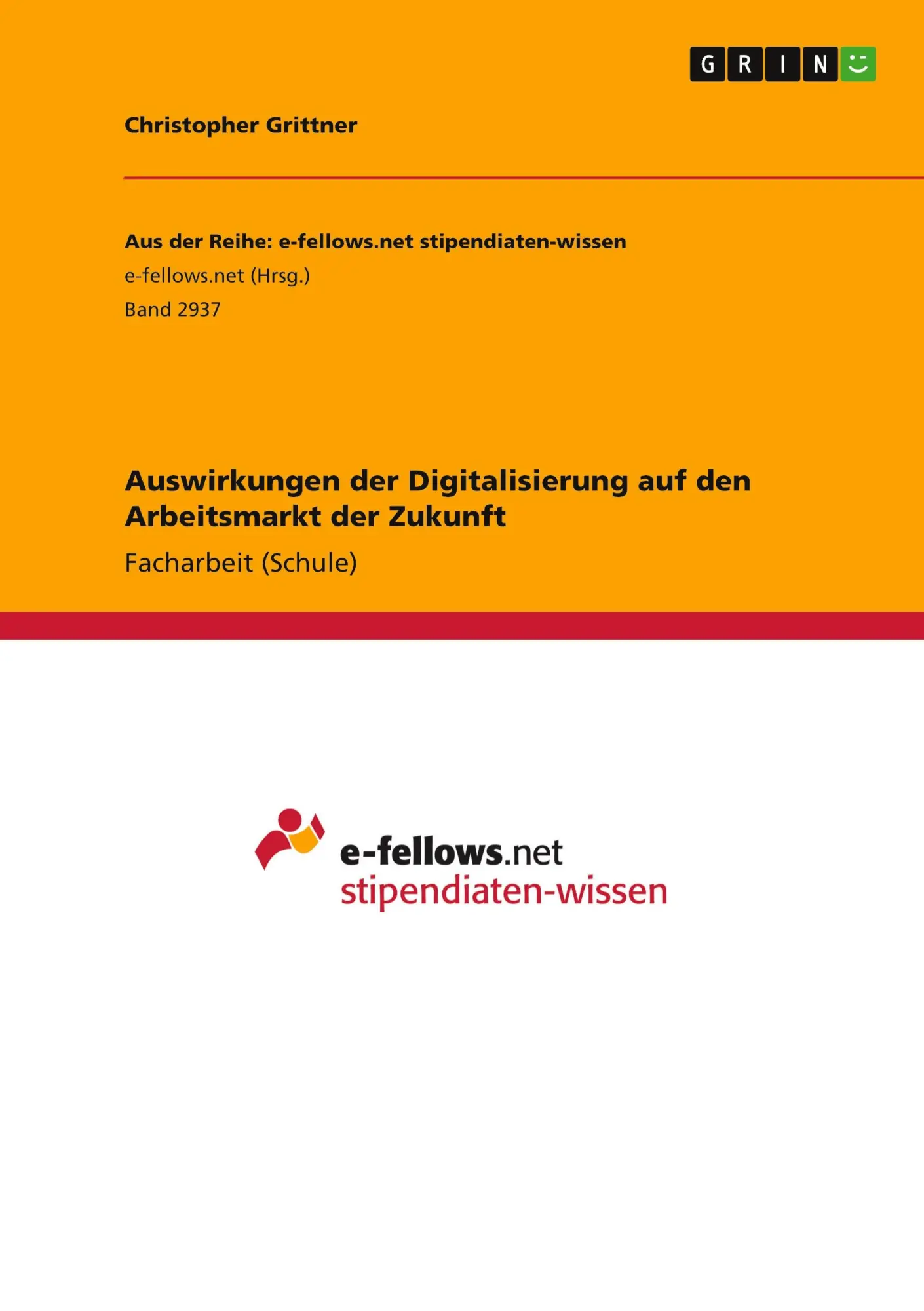 Cover: 9783668839663 | Auswirkungen der Digitalisierung auf den Arbeitsmarkt der Zukunft