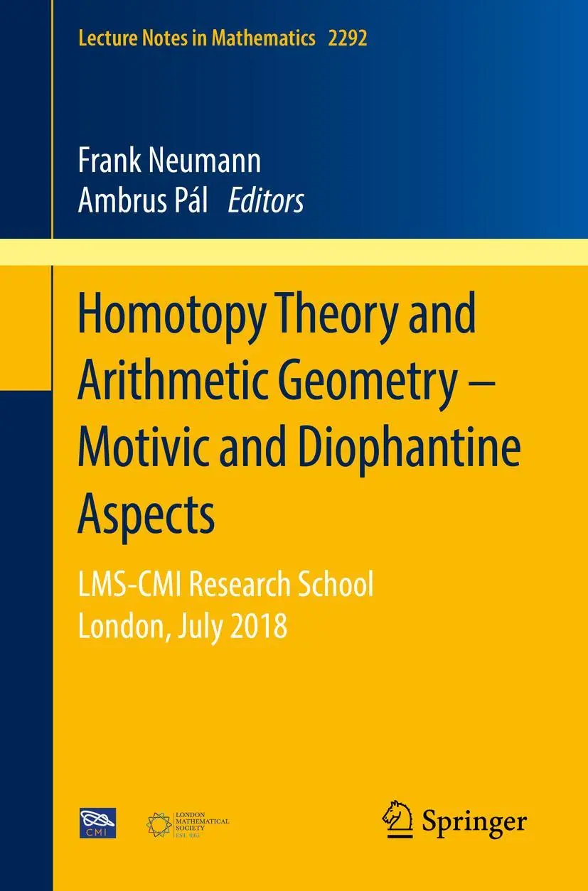 Cover: 9783030789763 | Homotopy Theory and Arithmetic Geometry - Motivic and Diophantine... Cover: 9783030789763 | Homotopy Theory and Arithmetic Geometry - Motivic and Diophantine...