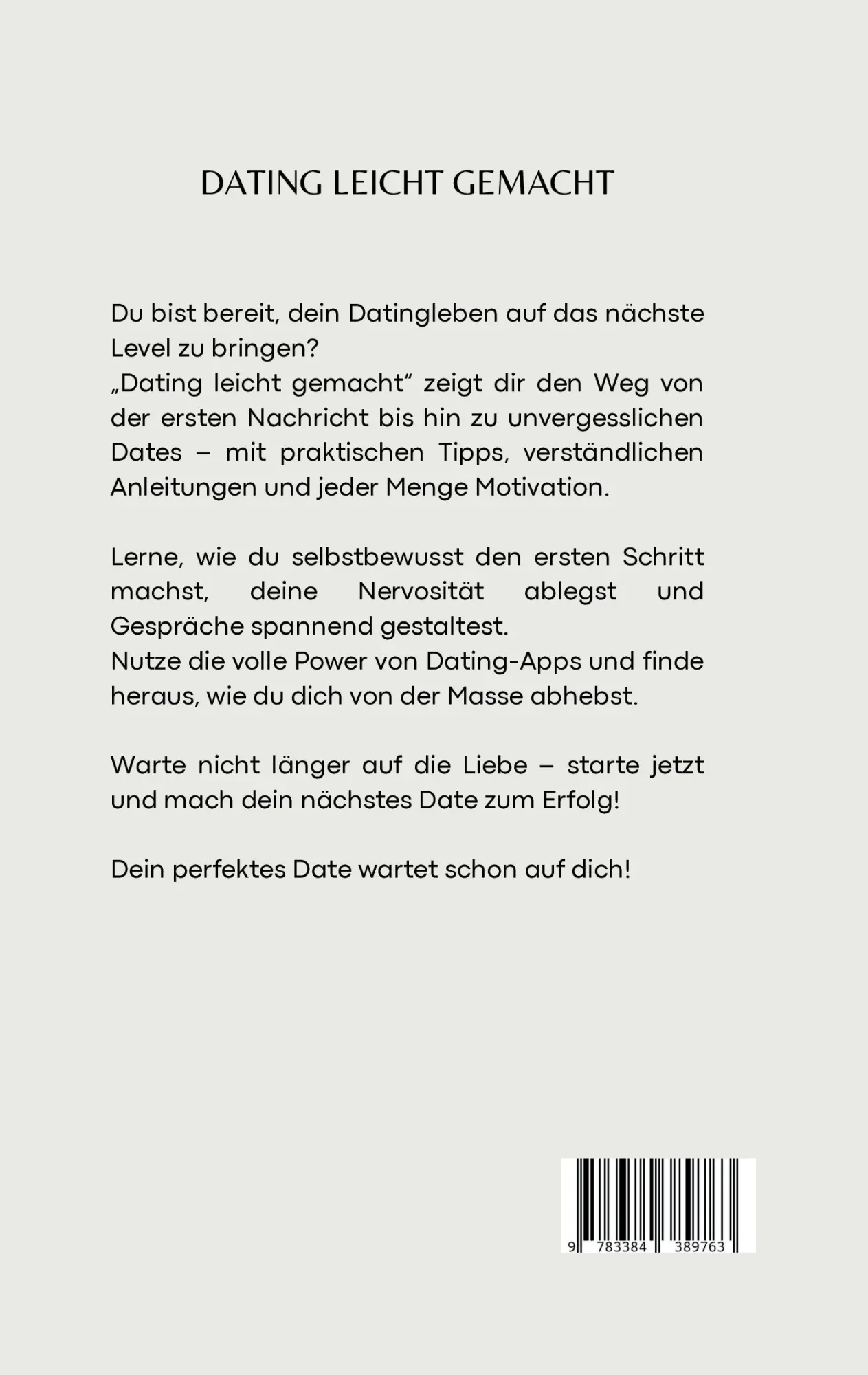 Rückseite: 9783384389763 | Dating leicht gemacht | Ottila Sander | Taschenbuch | 96 S. | Deutsch