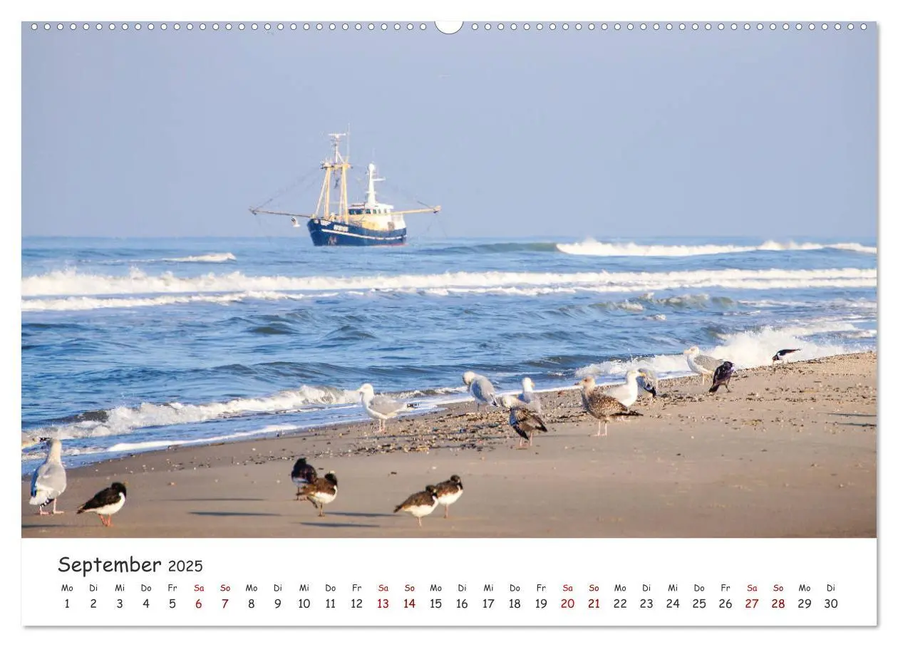 Bild: 9783435179763 | Dünen und Meer Nordseemomente (Wandkalender 2025 DIN A2 quer),...