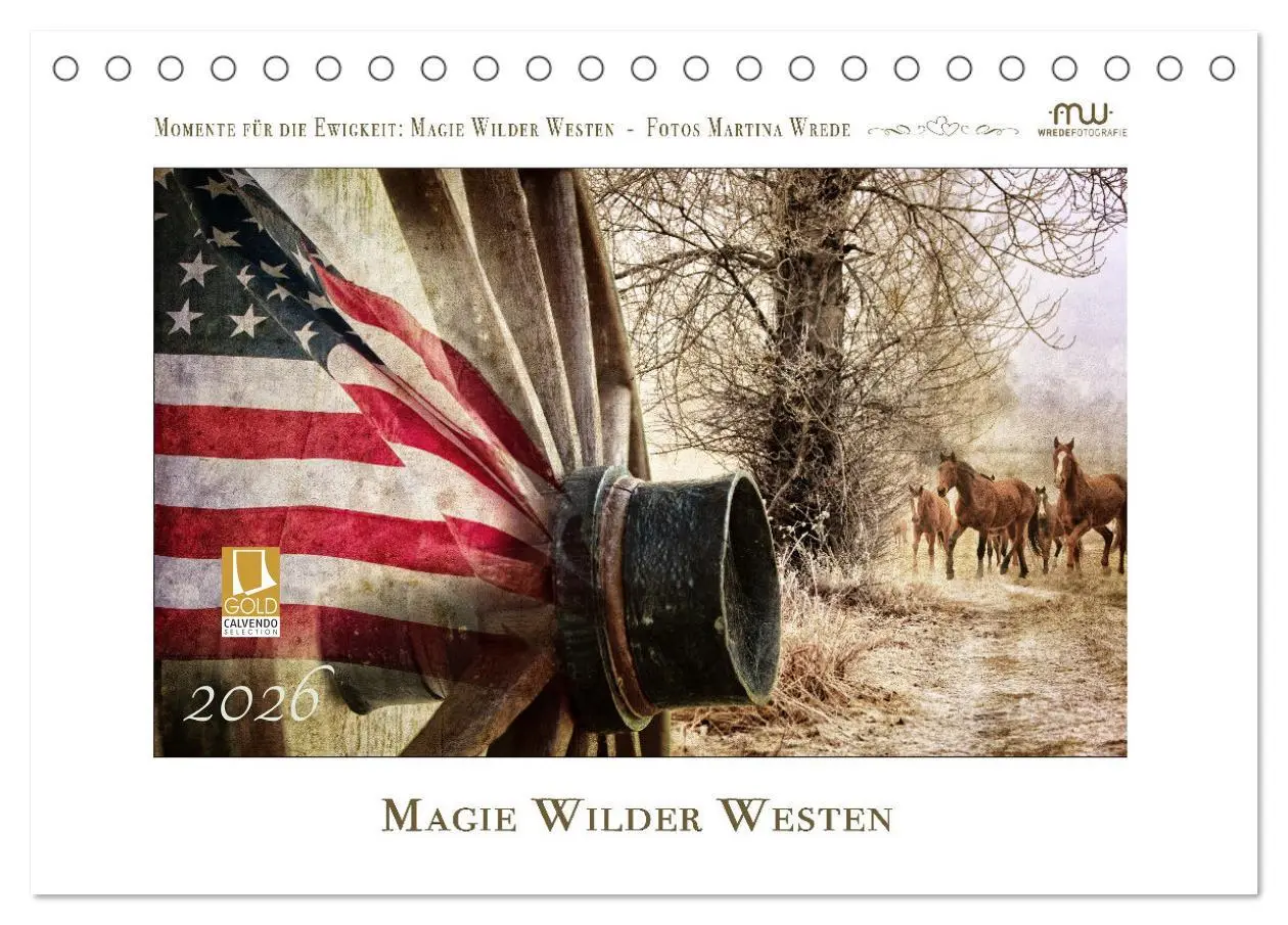 Cover: 9783457649763 | Magie Wilder Westen (Tischkalender 2026 DIN A5 quer), CALVENDO...