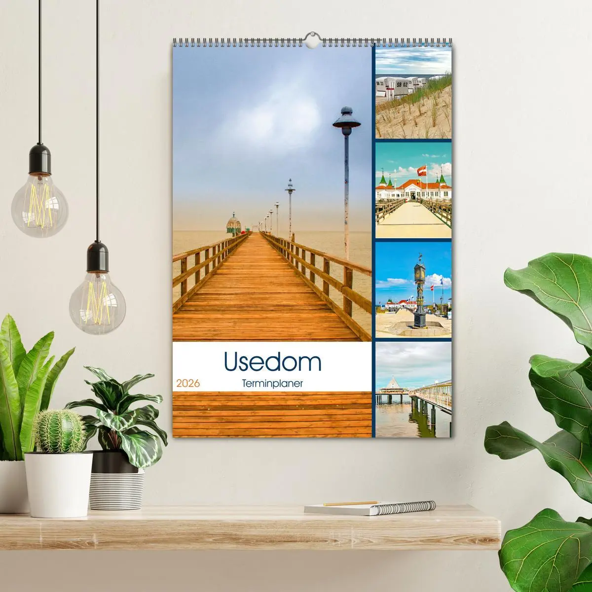 Bild: 9783516359763 | Usedom - Terminplaner (Wandkalender 2026 DIN A2 hoch), CALVENDO...