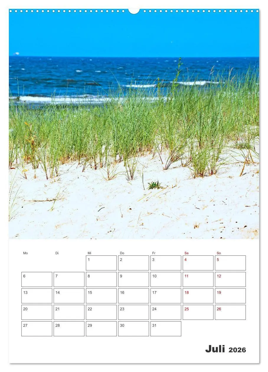 Bild: 9783516359763 | Usedom - Terminplaner (Wandkalender 2026 DIN A2 hoch), CALVENDO...