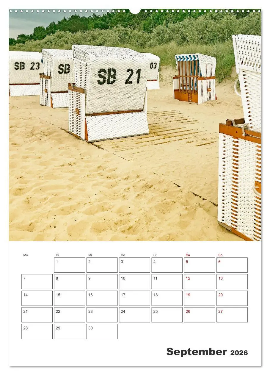 Bild: 9783516359763 | Usedom - Terminplaner (Wandkalender 2026 DIN A2 hoch), CALVENDO...
