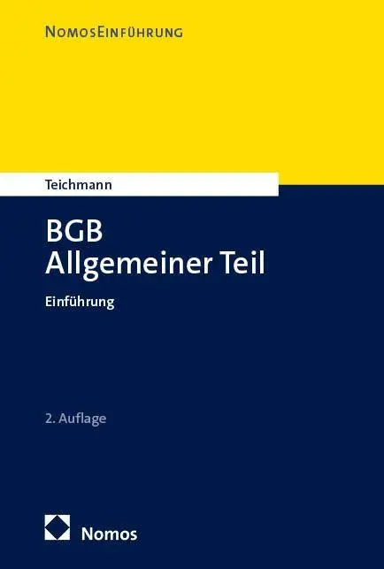 Cover: 9783756009763 | BGB Allgemeiner Teil | Einführung | Artur Teichmann | Taschenbuch