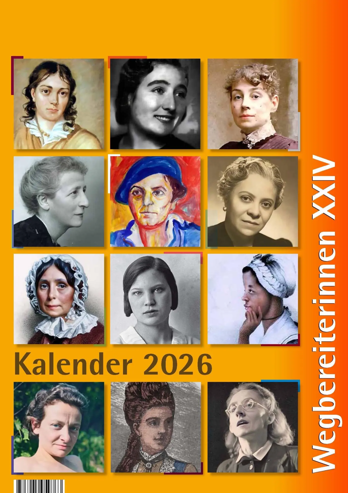 Cover: 9783945959763 | Kalender 2026 | Wegbereiterinnen XXIV | Hella Hertzfeld (u. a.) | 2026