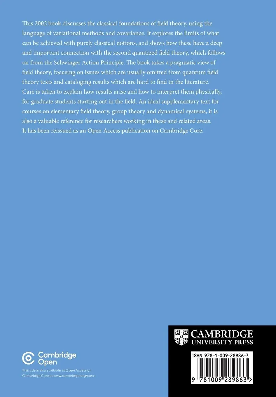 Rückseite: 9781009289863 | Classical Covariant Fields | Mark Burgess | Taschenbuch | Englisch