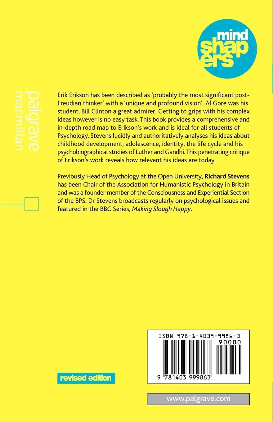Rückseite: 9781403999863 | Erik H. Erikson | Explorer of Identity and the Life Cycle | Stevens
