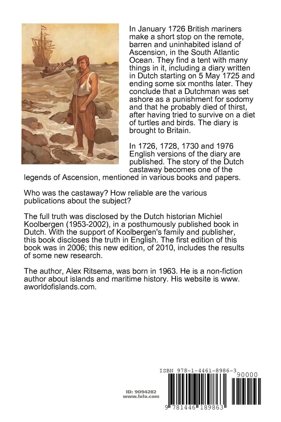 Rückseite: 9781446189863 | A Dutch Castaway on Ascension Island in 1725 | Alex Ritsema | Buch