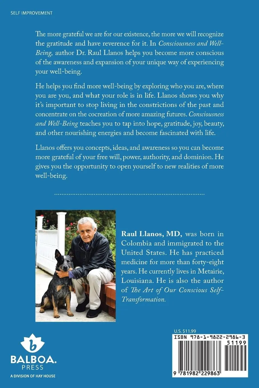 Rückseite: 9781982229863 | Consciousness and Well-Being | Raul Llanos MD | Taschenbuch | Englisch