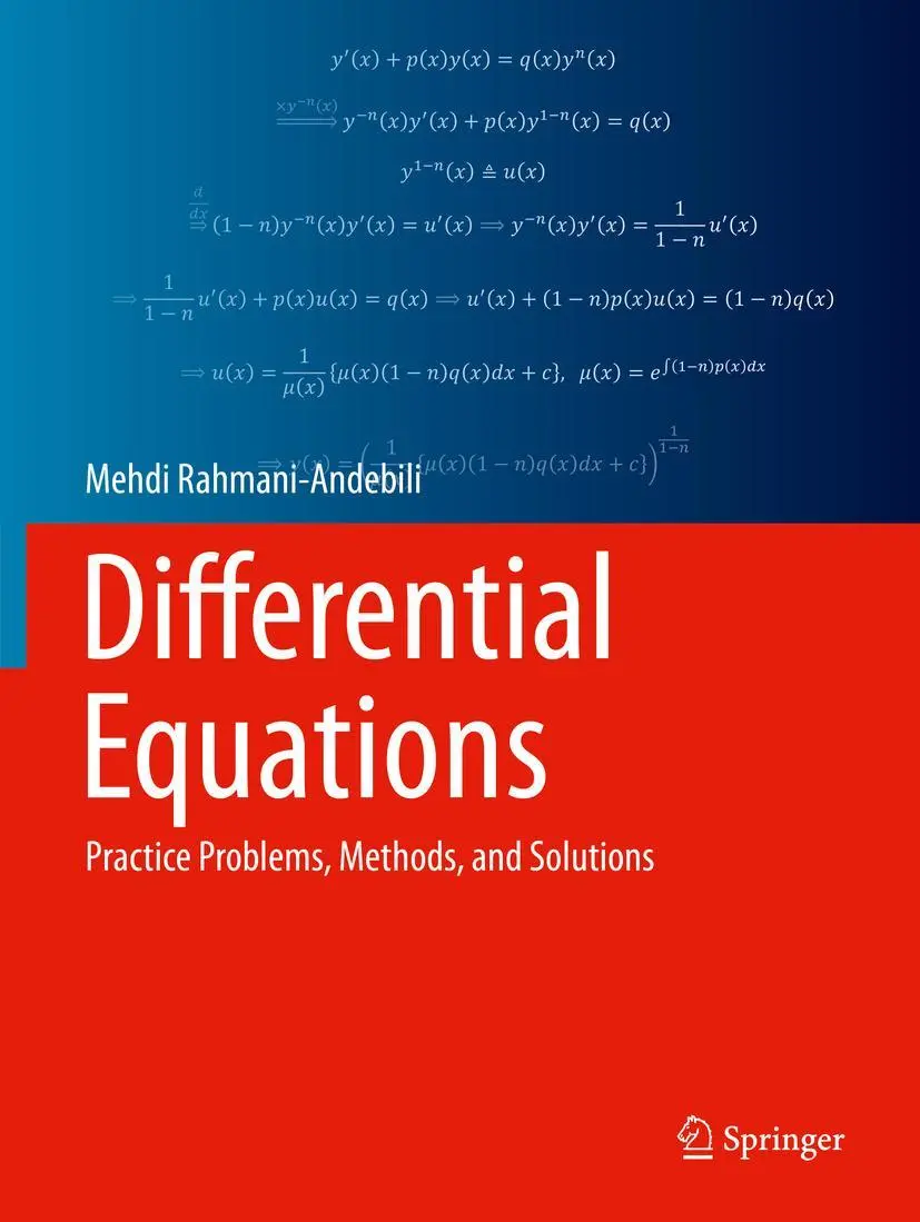 Cover: 9783031079863 | Differential Equations | Practice Problems, Methods, and Solutions