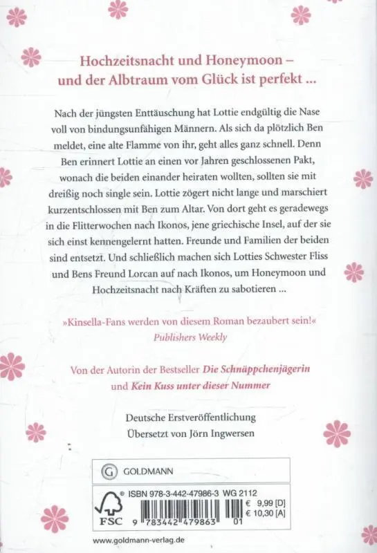 Rückseite: 9783442479863 | Das Hochzeitsversprechen | Roman | Sophie Kinsella | Taschenbuch