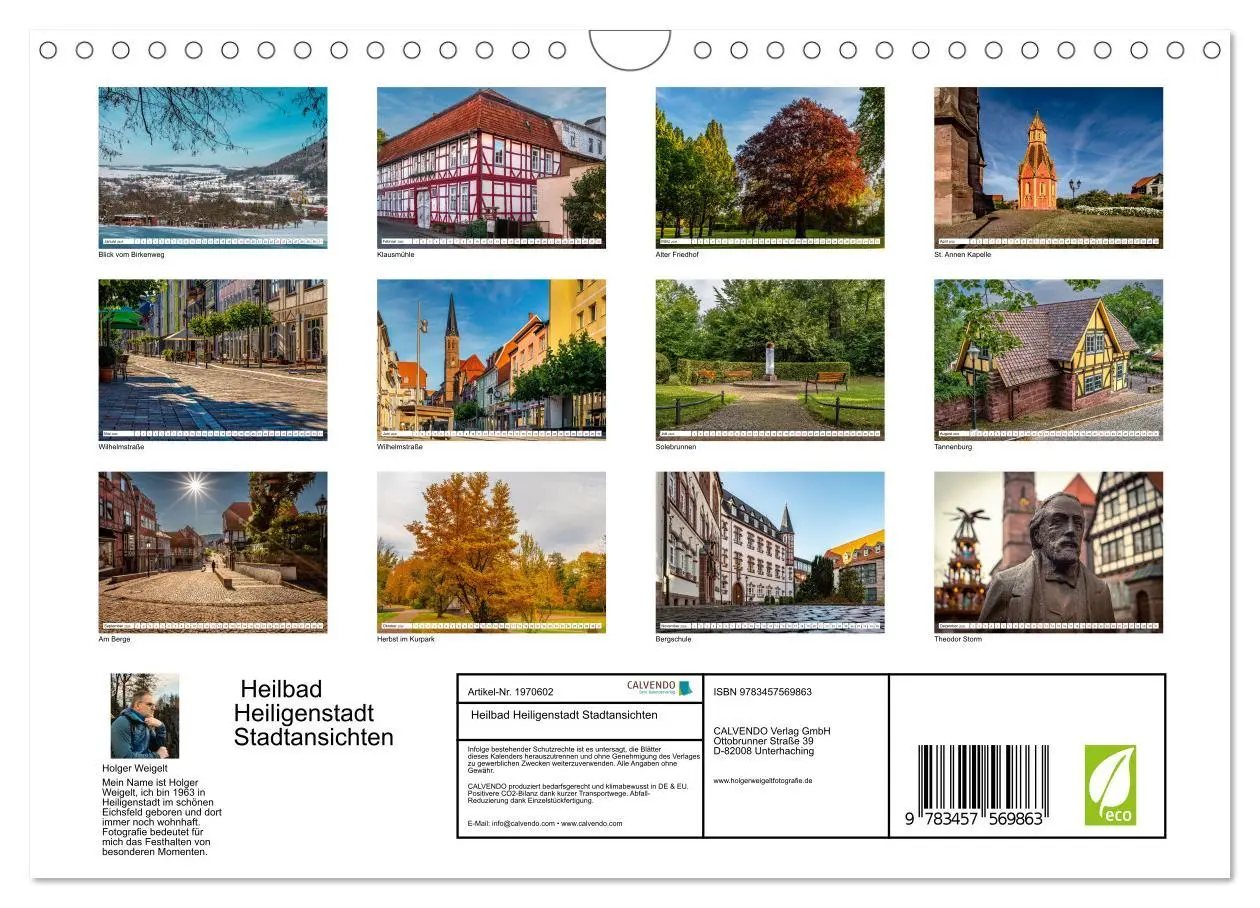 Bild: 9783457569863 | Heilbad Heiligenstadt Stadtansichten (Wandkalender 2026 DIN A4...