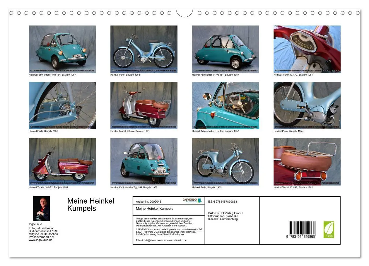 Bild: 9783457879863 | Meine Heinkel Kumpels (Wandkalender 2026 DIN A3 quer), CALVENDO...