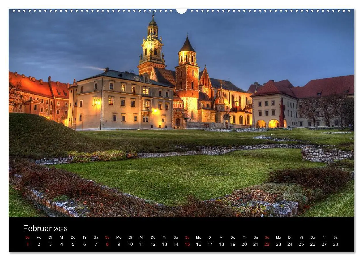 Bild: 9783516109863 | Europäische Städte bei Nacht (hochwertiger Premium Wandkalender...