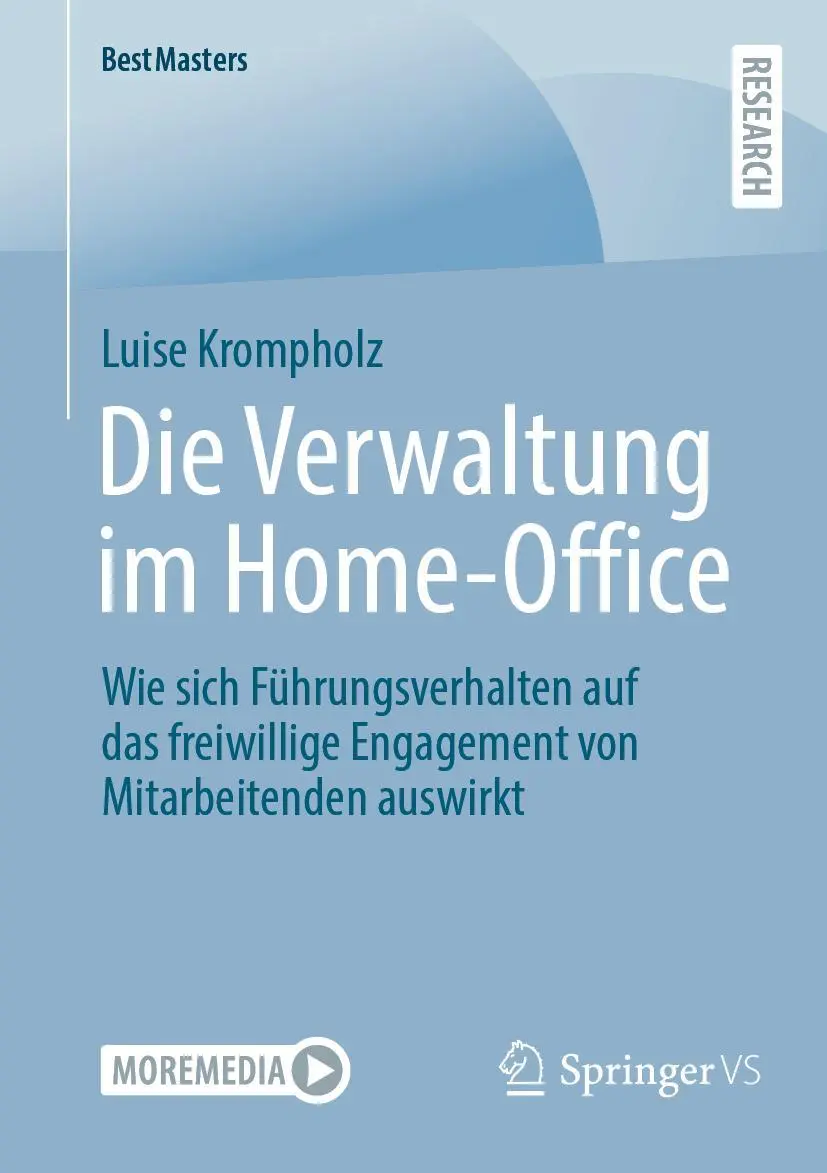 Cover: 9783658399863 | Die Verwaltung im Home-Office | Luise Krompholz | Taschenbuch | v