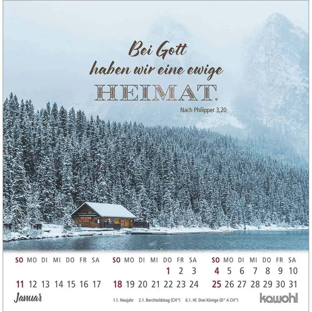 Bild: 9783754879863 | Ankommen &amp; leben 2026 | Postkartenkalender mit Bibelwort-Herzstücken