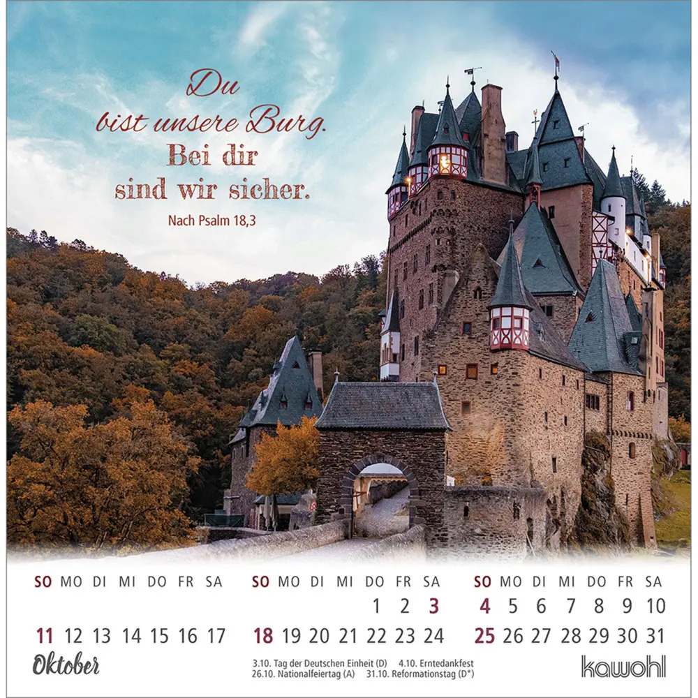 Bild: 9783754879863 | Ankommen &amp; leben 2026 | Postkartenkalender mit Bibelwort-Herzstücken