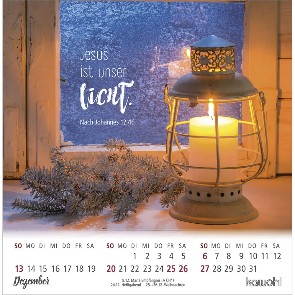 Bild: 9783754879863 | Ankommen &amp; leben 2026 | Postkartenkalender mit Bibelwort-Herzstücken