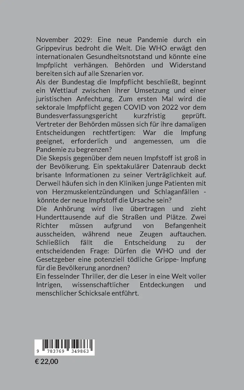 Rückseite: 9783769349863 | Schatten der Gerechtigkeit | Günter Kampf | Taschenbuch | 368 S.