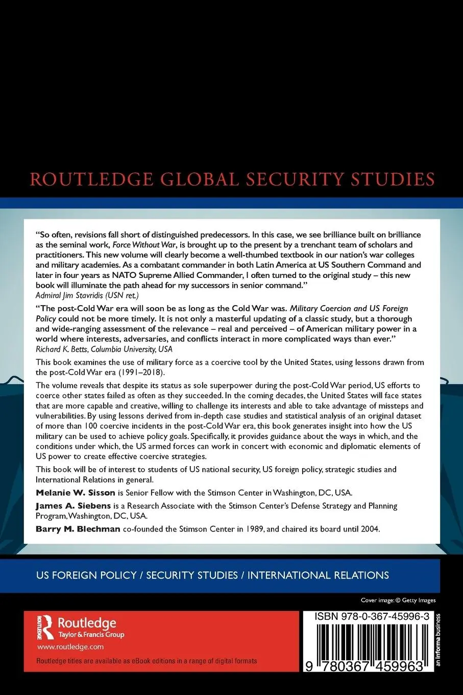 Rückseite: 9780367459963 | Military Coercion and US Foreign Policy | Melanie W. Sisson (u. a.)