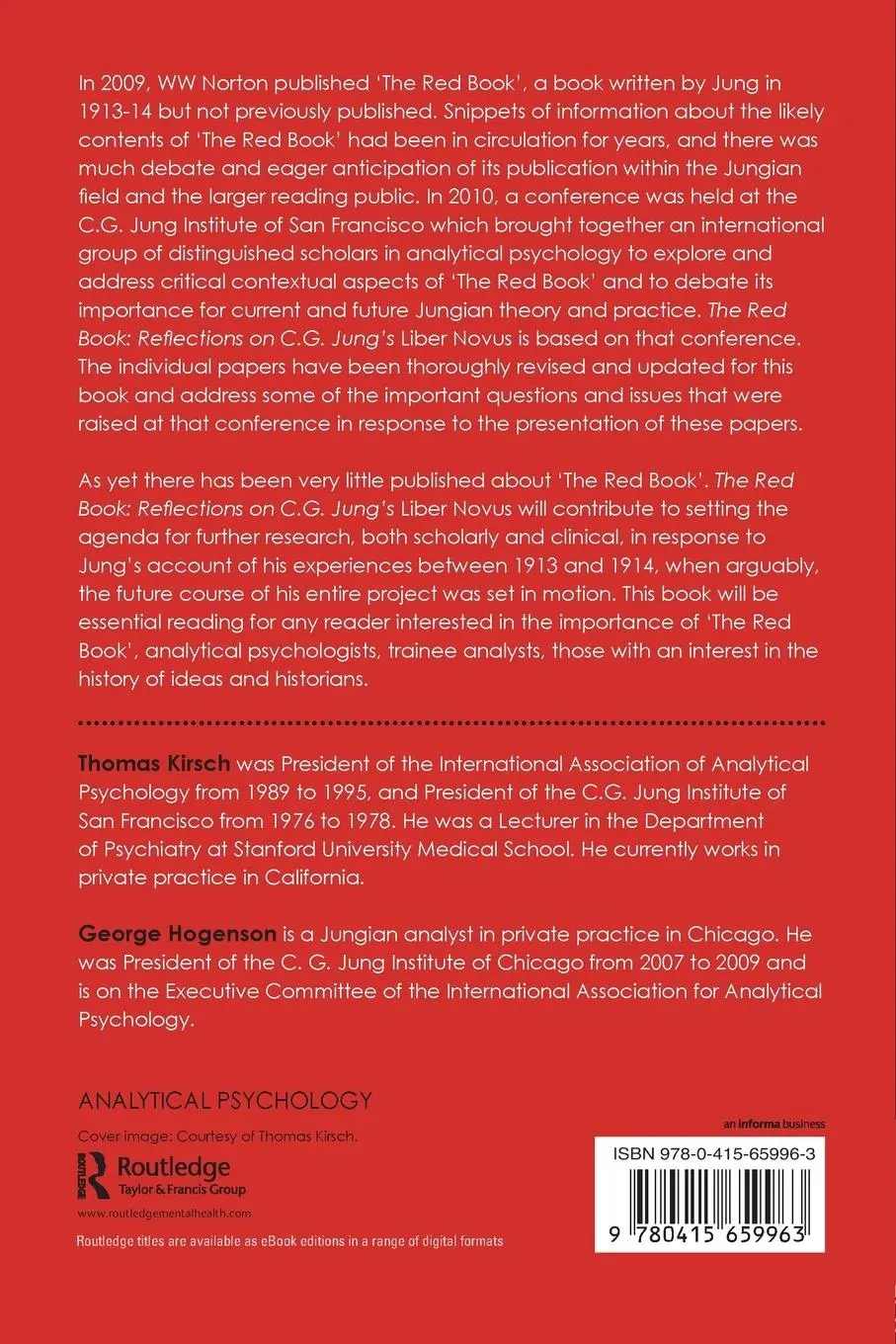 Rückseite: 9780415659963 | The Red Book | Reflections on C.G. Jung's Liber Novus | Kirsch (u. a.)