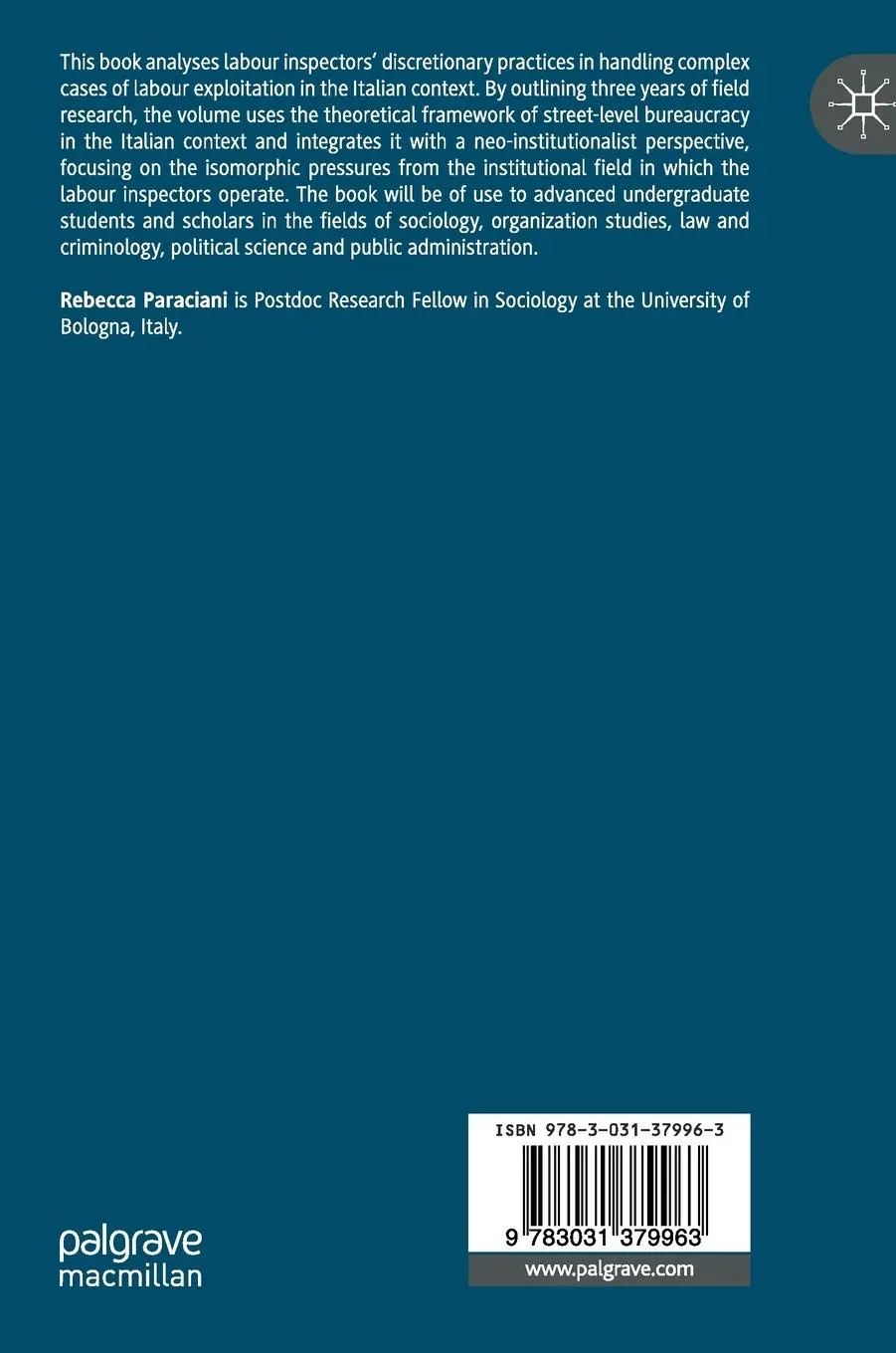Rückseite: 9783031379963 | Labour Inspectors in Italy | Rebecca Paraciani | Buch | xv | Englisch