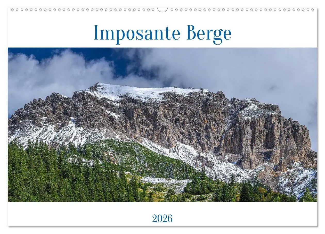 Cover: 9783457249963 | Imposante Berge (Wandkalender 2026 DIN A2 quer), CALVENDO...