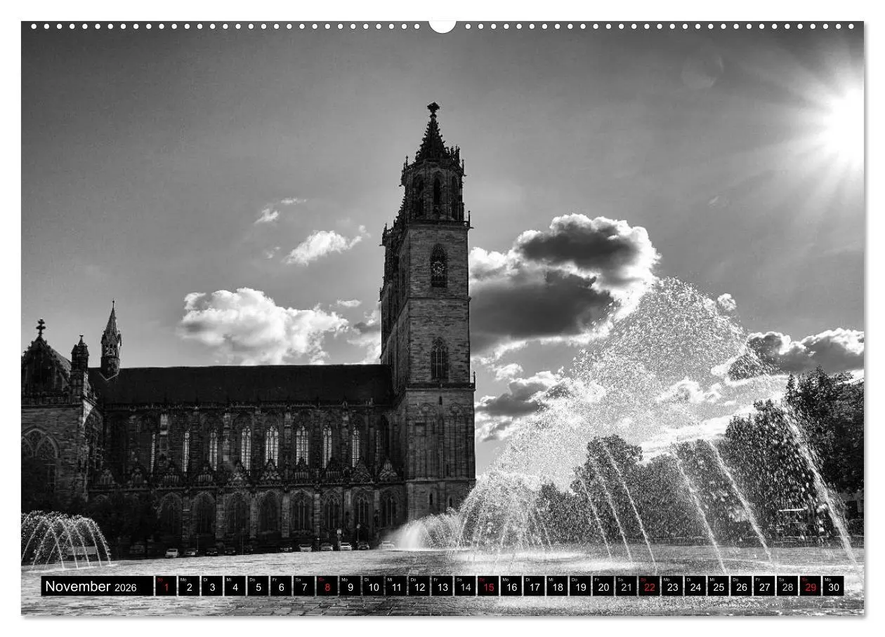 Bild: 9783516029963 | Magdeburg in Schwarz - Weiß (hochwertiger Premium Wandkalender 2026...