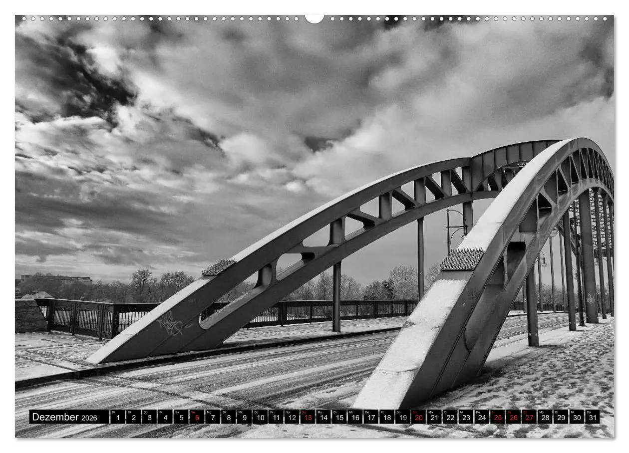 Bild: 9783516029963 | Magdeburg in Schwarz - Weiß (hochwertiger Premium Wandkalender 2026...
