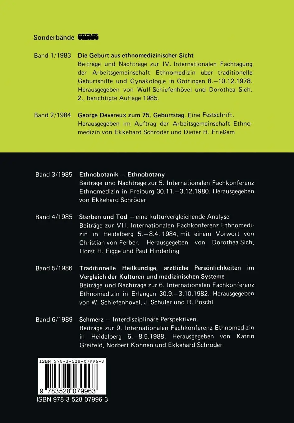 Rückseite: 9783528079963 | Schmerz - interdisziplinäre Perspektiven | Katrin von Greifeld | Buch