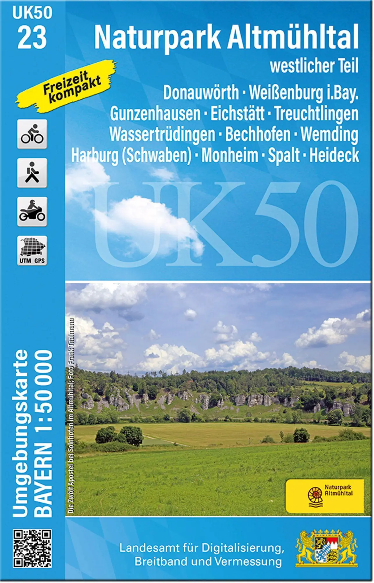 Cover: 9783899339963 | UK50-23 Naturpark Altmühltal westlicher Teil | Digitalisierung | 2023
