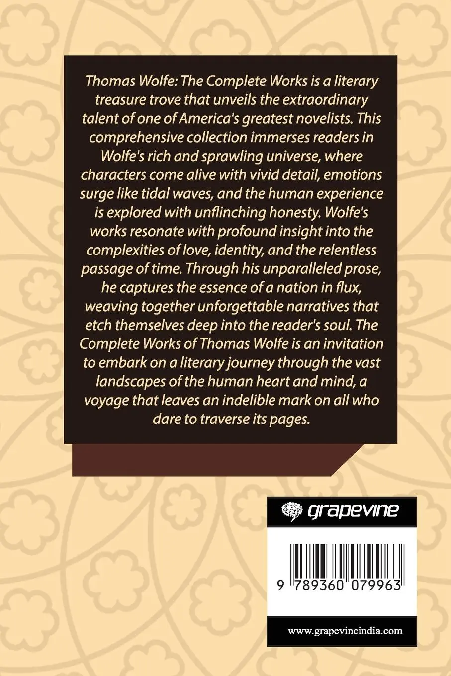 Rückseite: 9789360079963 | Thomas Wolfe | The Complete Works | Thomas Wolfe | Taschenbuch | 2024