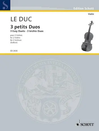 Cover: 9790001039963 | Kleine Sonaten(3) | Simon Leduc | Buch | Schott Music