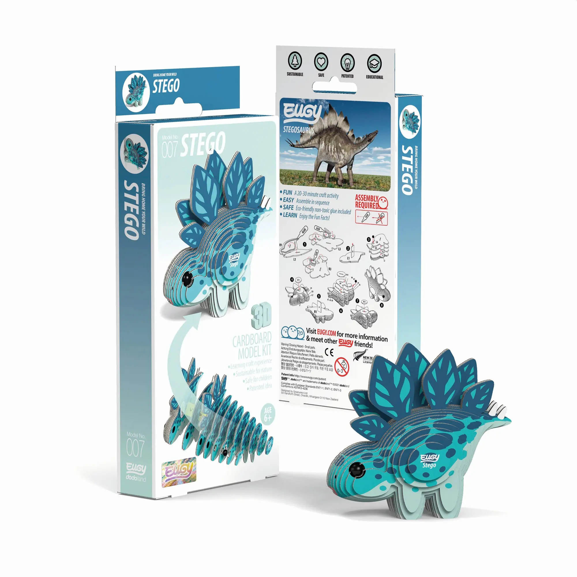 Cover: 9421035150064 | EUGY - 3D Bastelset Stegosaurus | Eugy | Kit (Bastelset) | 650007